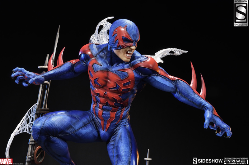 A Spider-Man 2099 statue from Sideshow.